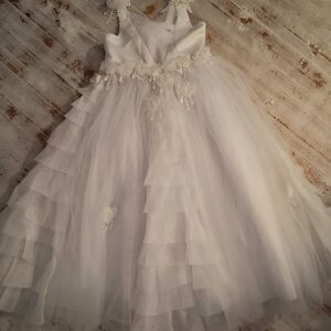 Elegant White Kids Dress